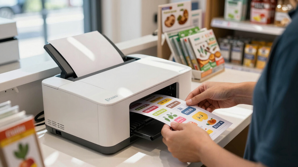 Commercial label printer for retail
