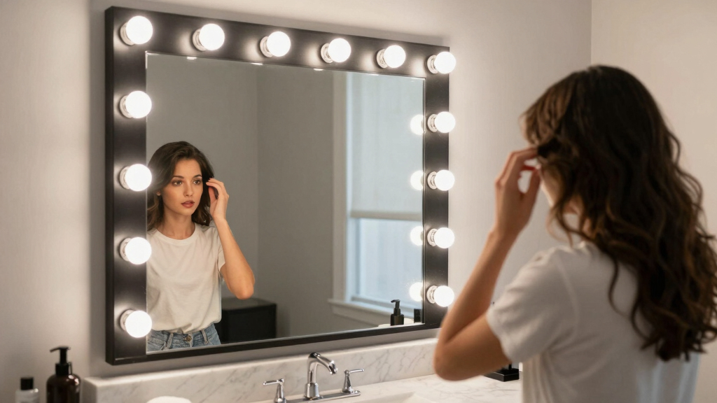 best large hollywood makeup mirror