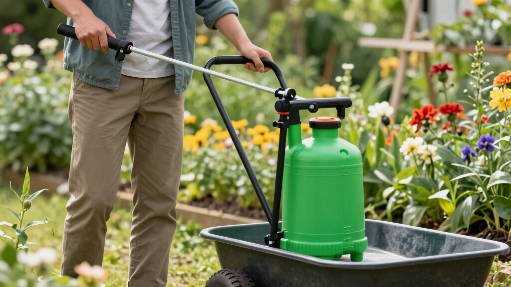 best battery sprayer with wheeled cart