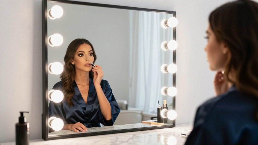 best Hollywood vanity mirror with lights for glam rooms