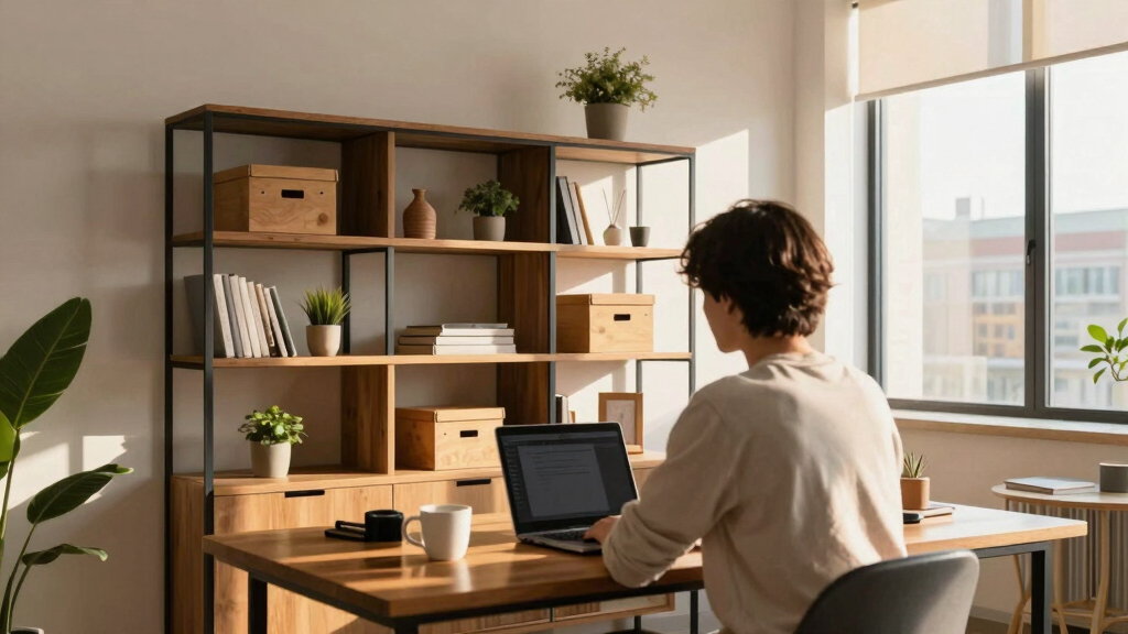 best-office-bookcase-behind-a-desk