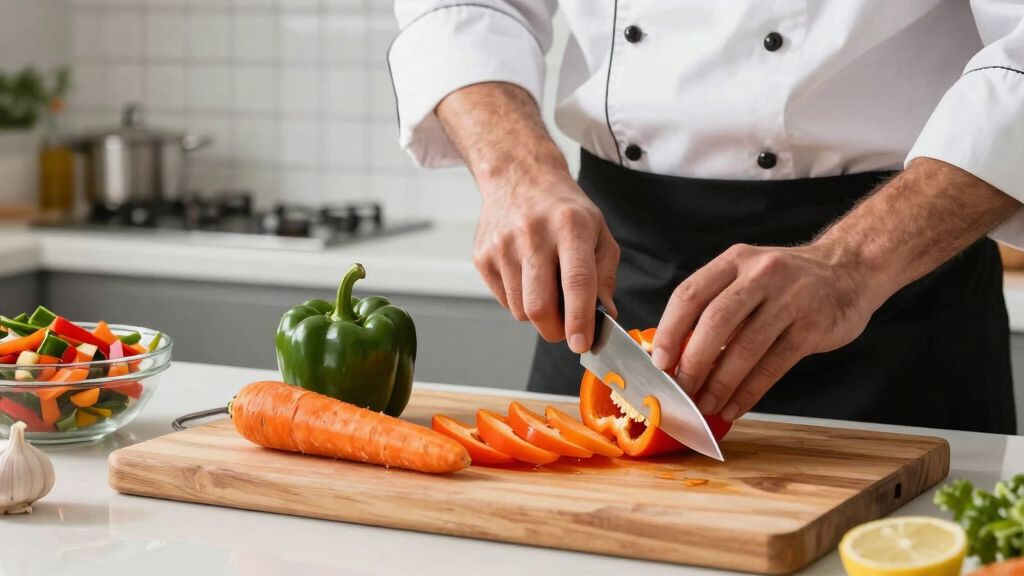 best santoku knife for high-volume vegetable cutting