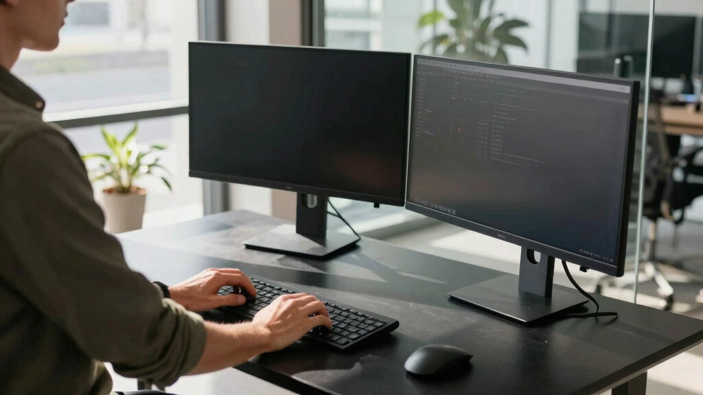 best standing desk for dual 32 inch monitors