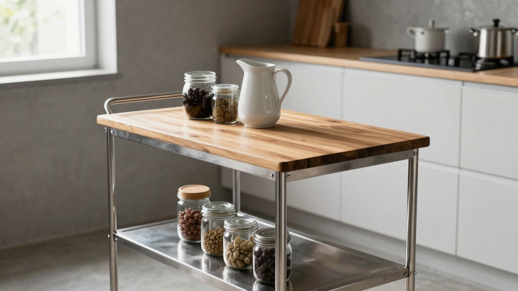 best kitchen island cart for small apartment after divorce