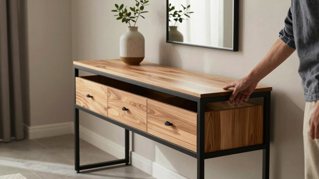 best console tables with storage for new apartments
