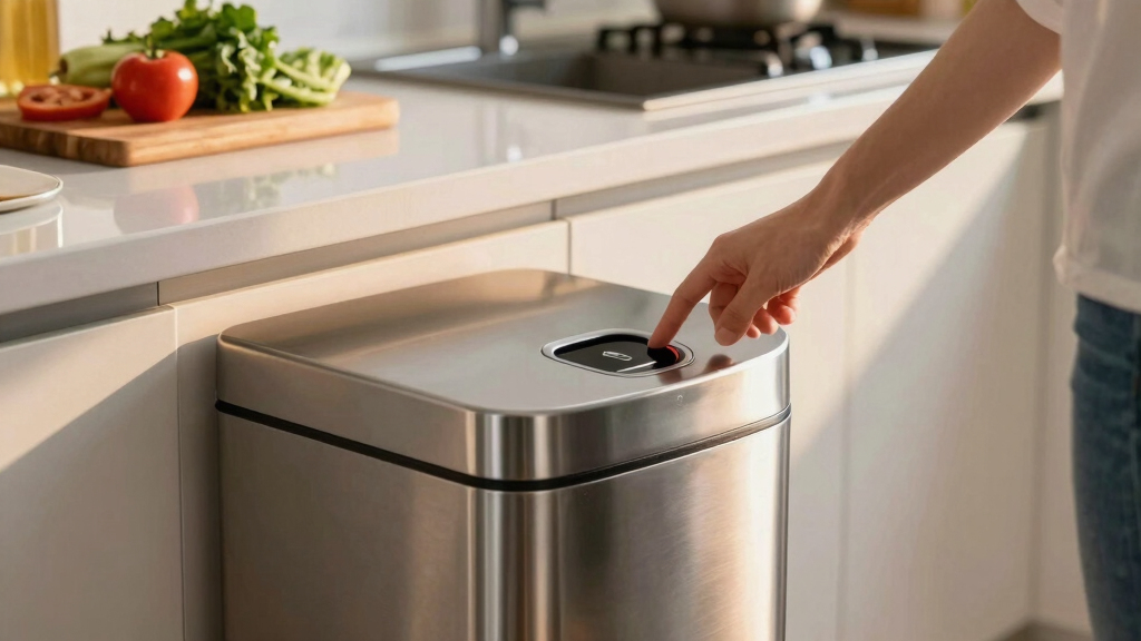 best touchless trash can stainless steel
