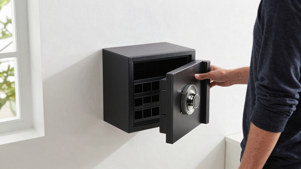 Wall safe for small office