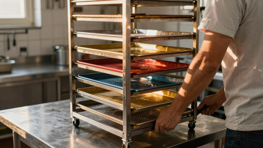 best sheet pan rack with wheels