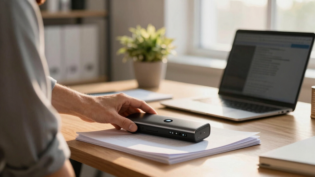 Wireless document scanner for hybrid teams