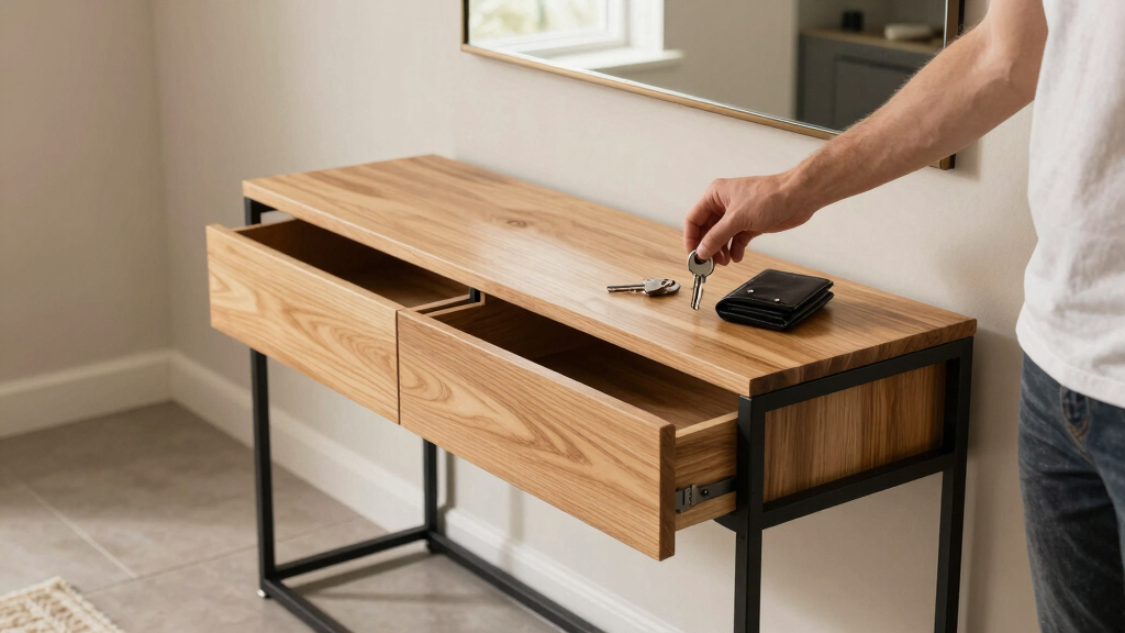 best console table with storage for entryway