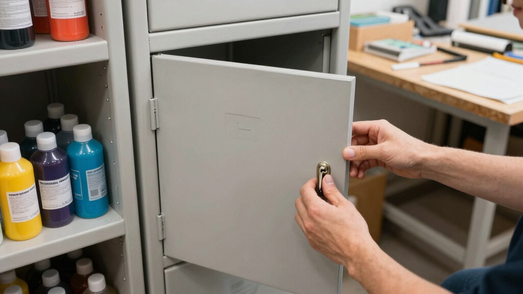 best lockable supply cabinet for studio
