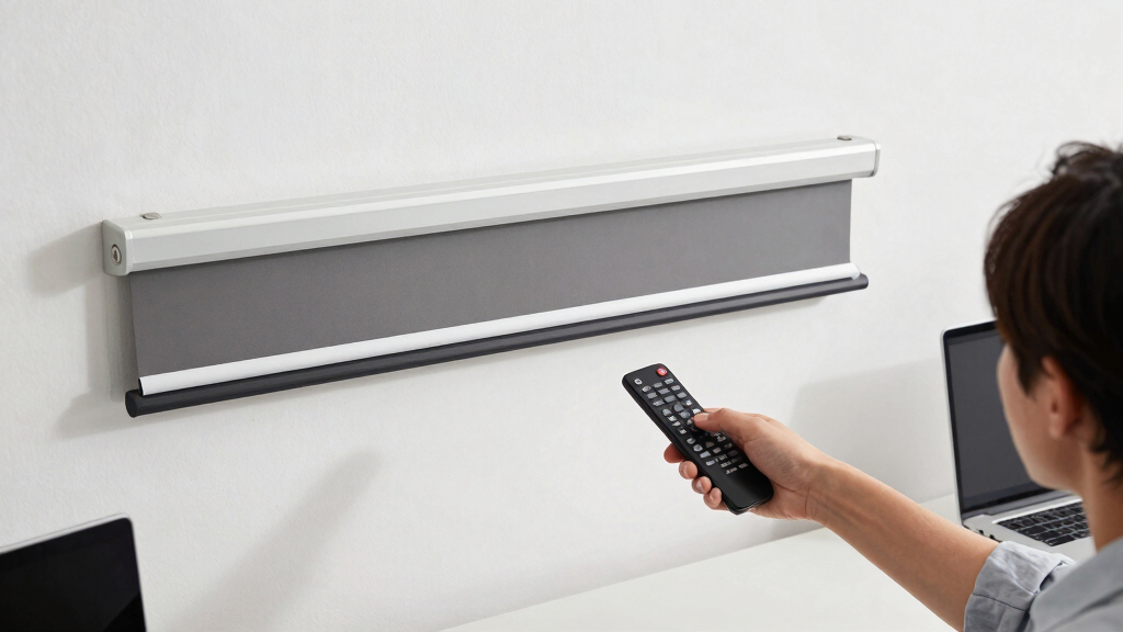 motorized projector screen office