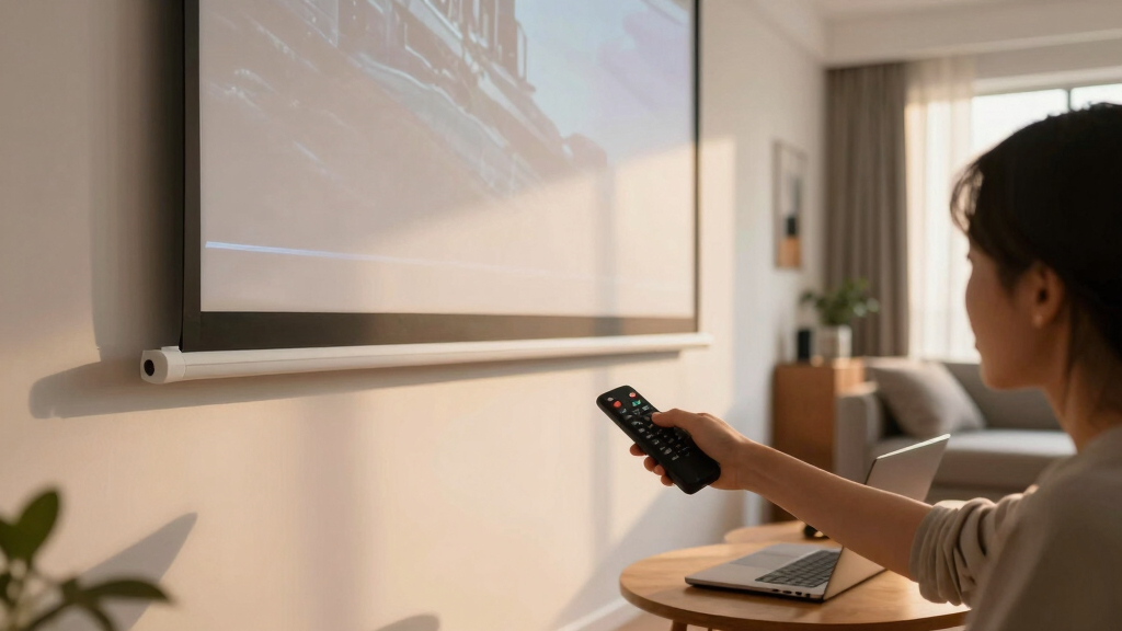 best motorized projector screen