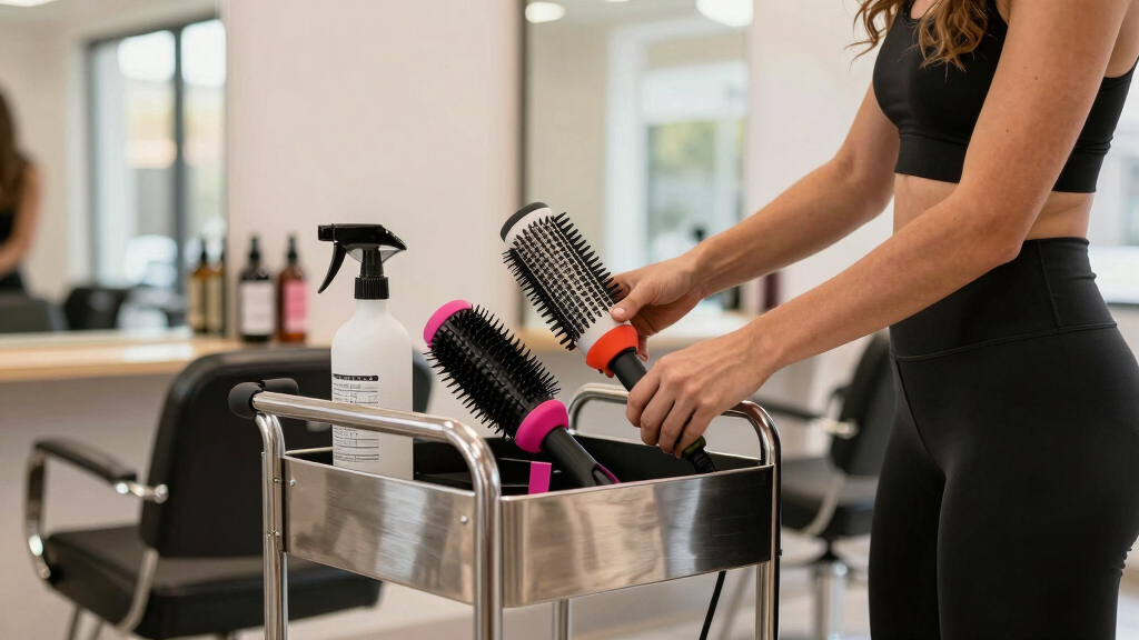 best salon rolling hair tool cart