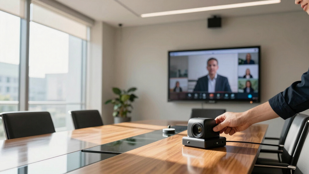 Video conference camera for boardroom