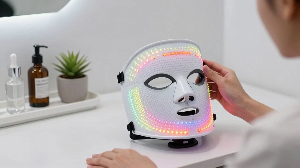 best led mask with vibration and heat