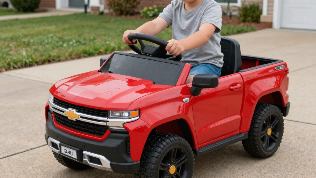 best chevy silverado ride on truck 24v