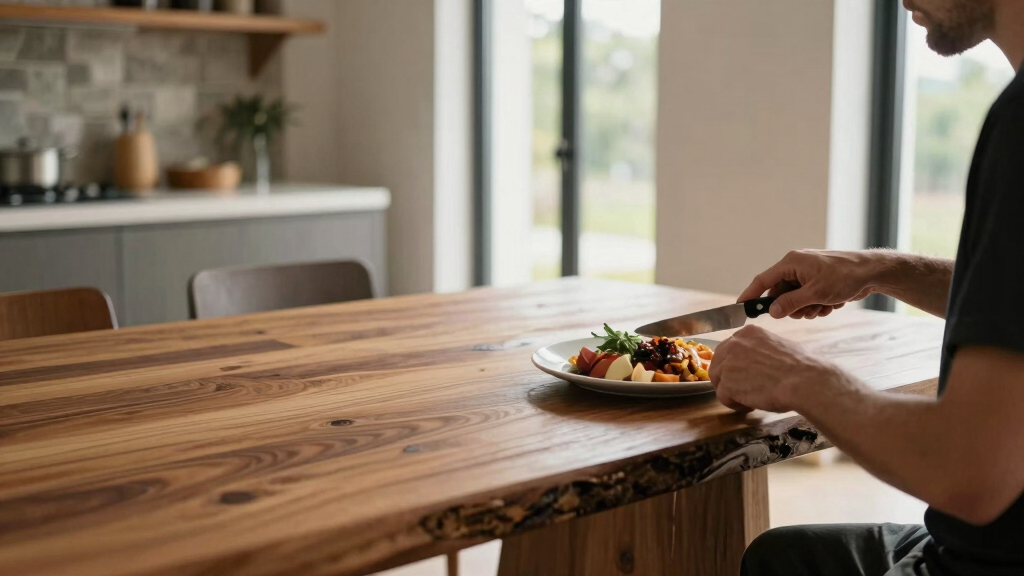 best live edge dining tables for rustic-modern homes