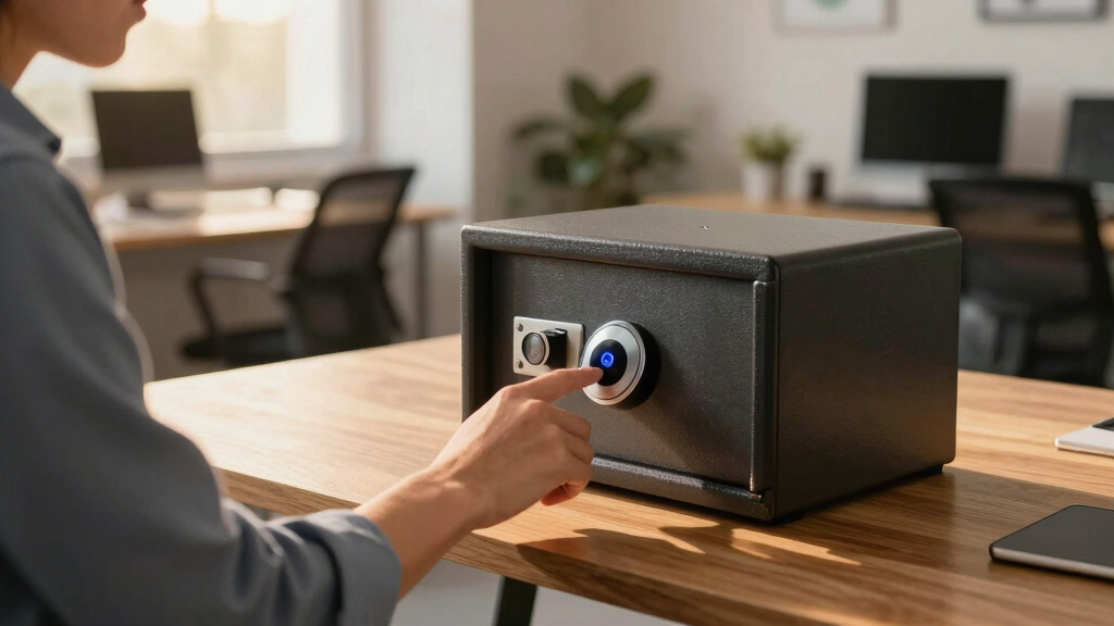 Biometric safe for startup office