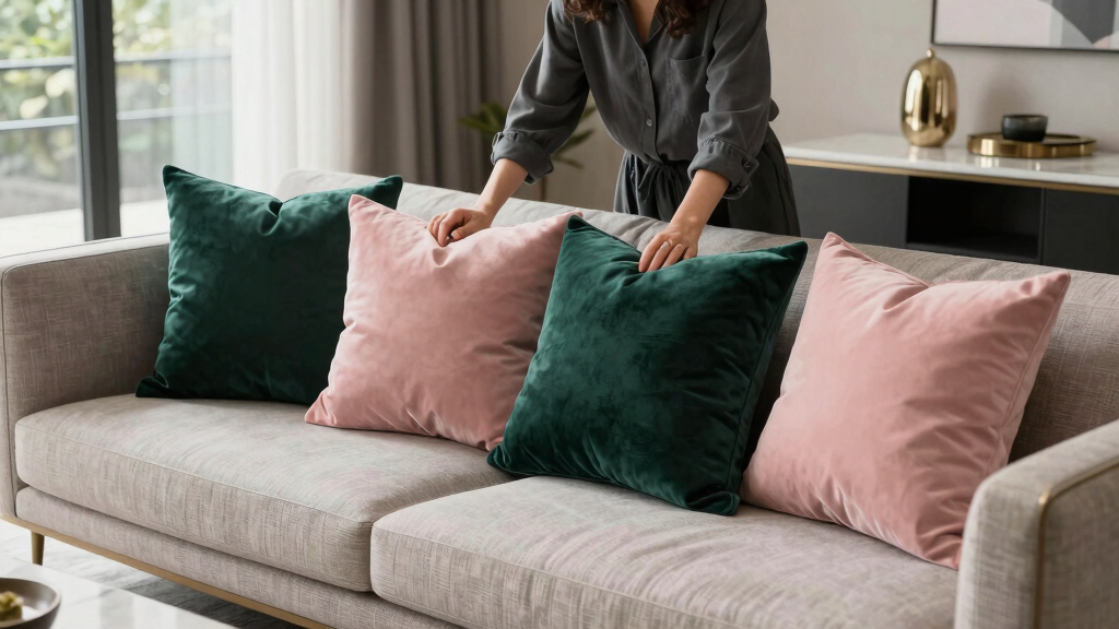 luxury velvet throw pillows