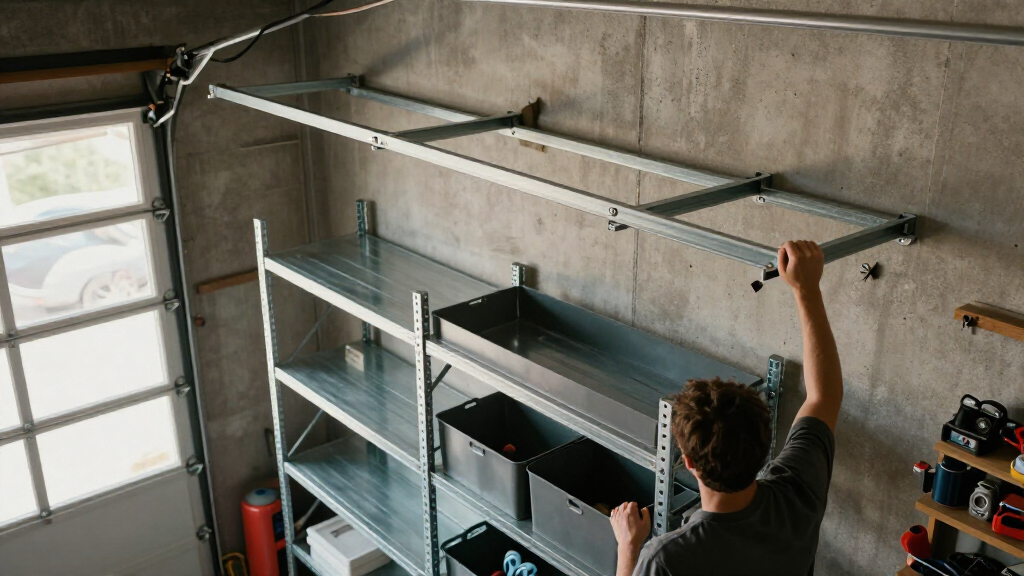 garage shelving heavy duty metal