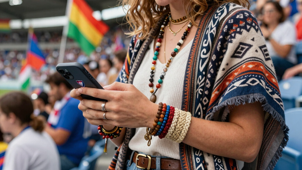 boho-inspired soccer fan accessories