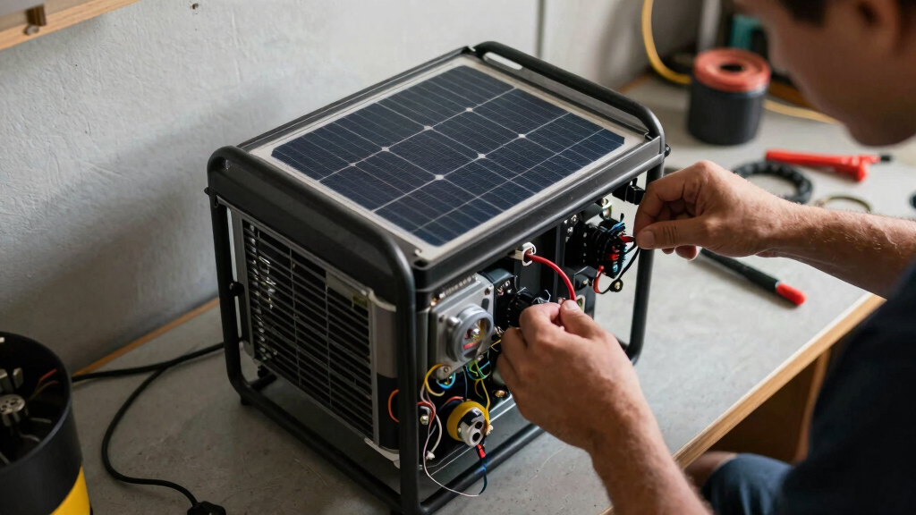 solar-powered backup generators