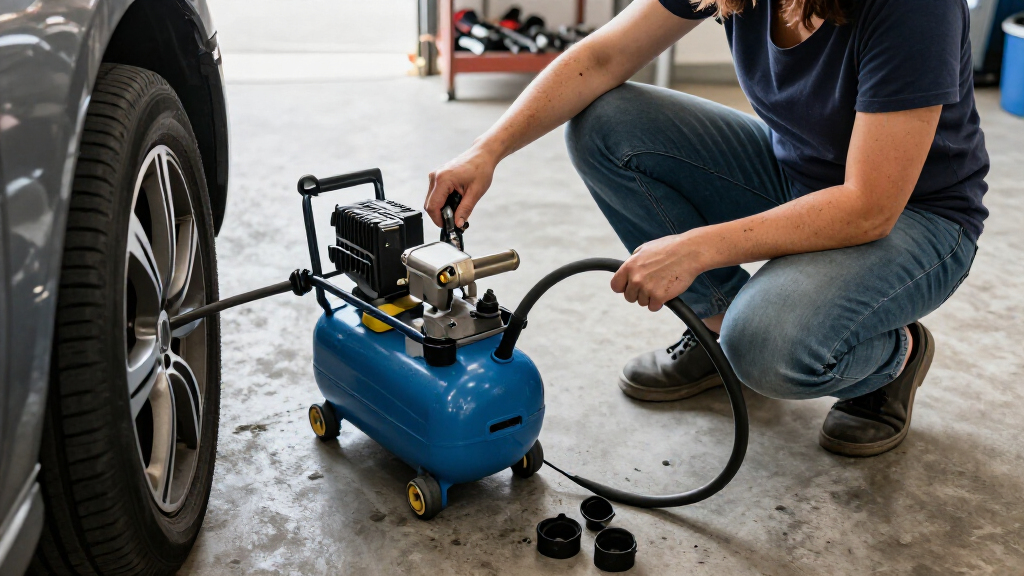portable garage air compressors