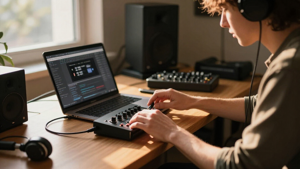 audio interface for streaming music performance