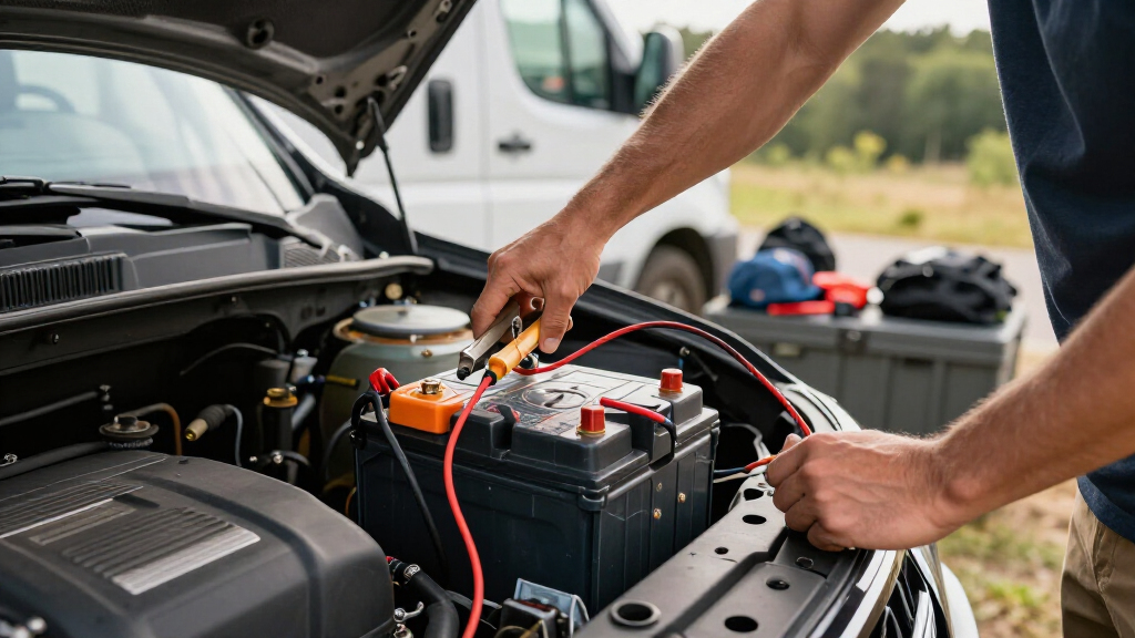 camper dual battery charging system
