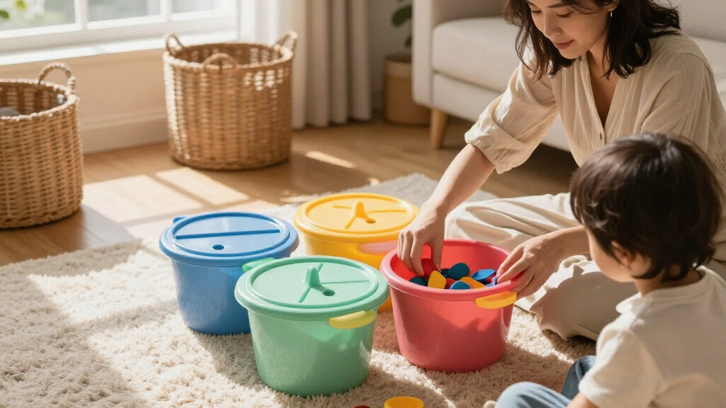 toy rotation bins with lids