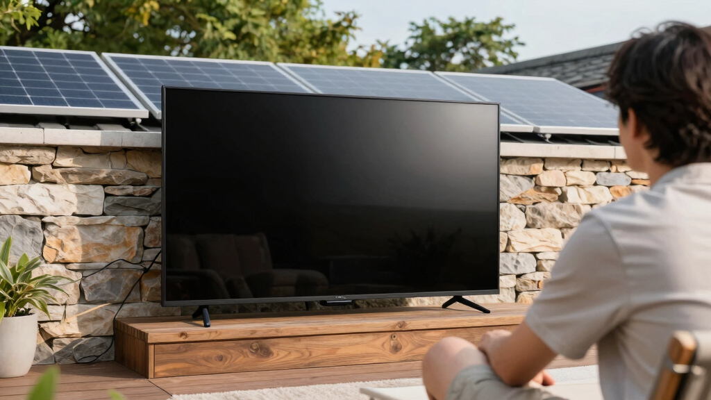 solar-powered outdoor TVs