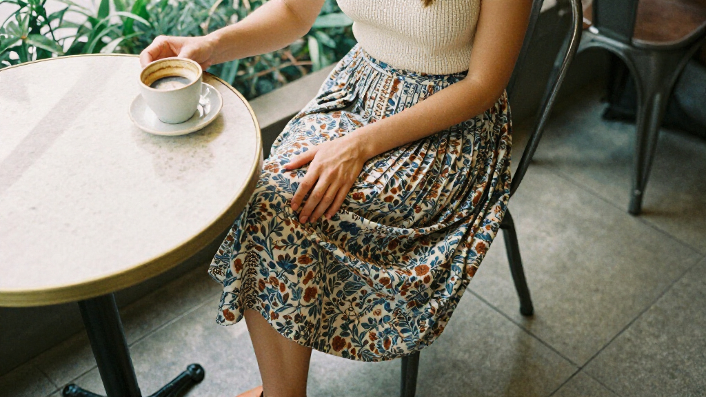 best patterned midi skirts