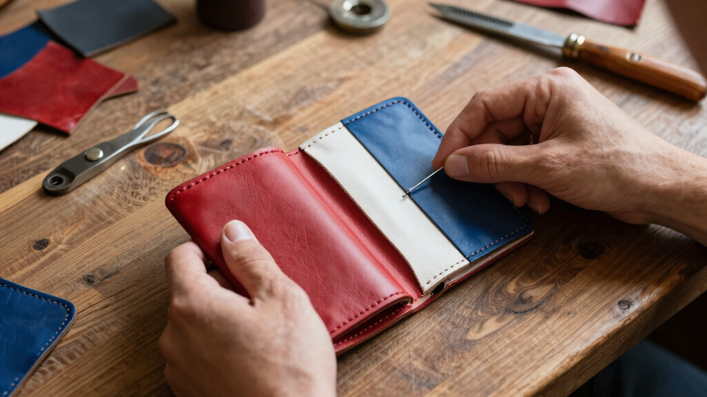 patriotic leather wallets