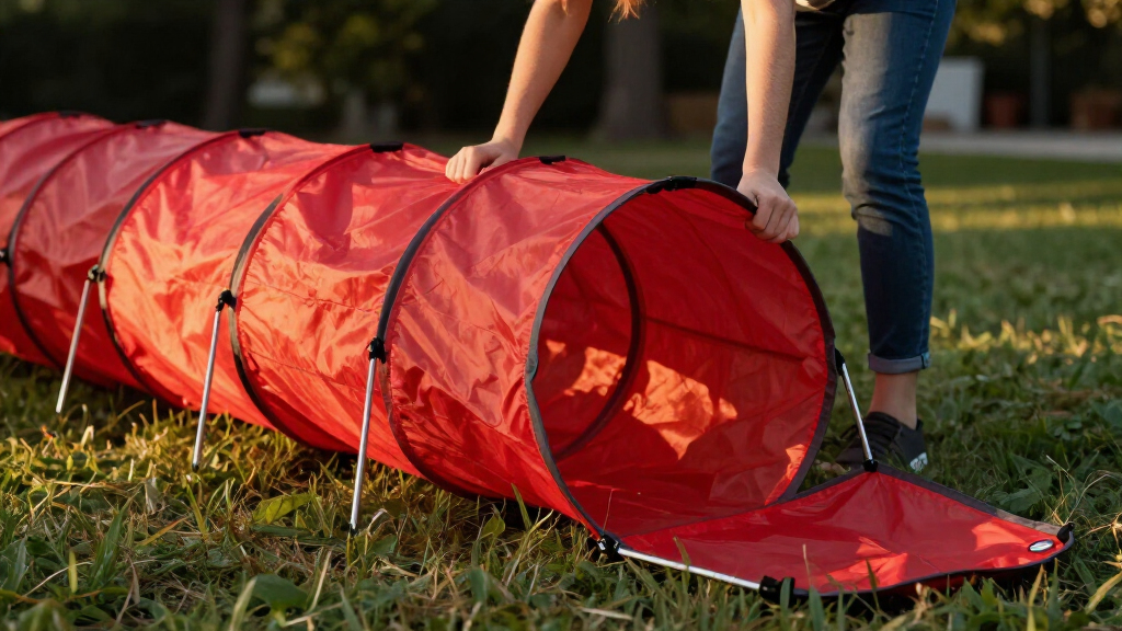 agility tunnel collapsible