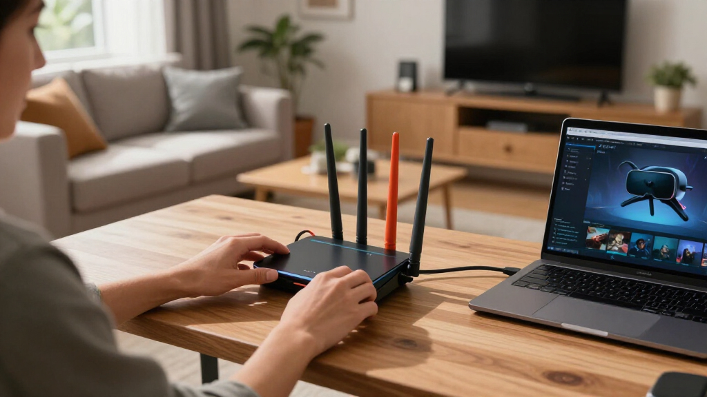 tri band router for vr streaming