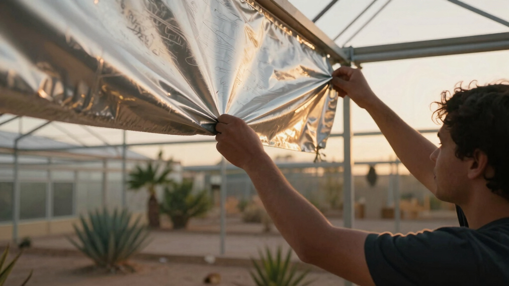 best reflective shade cloth for desert greenhouses