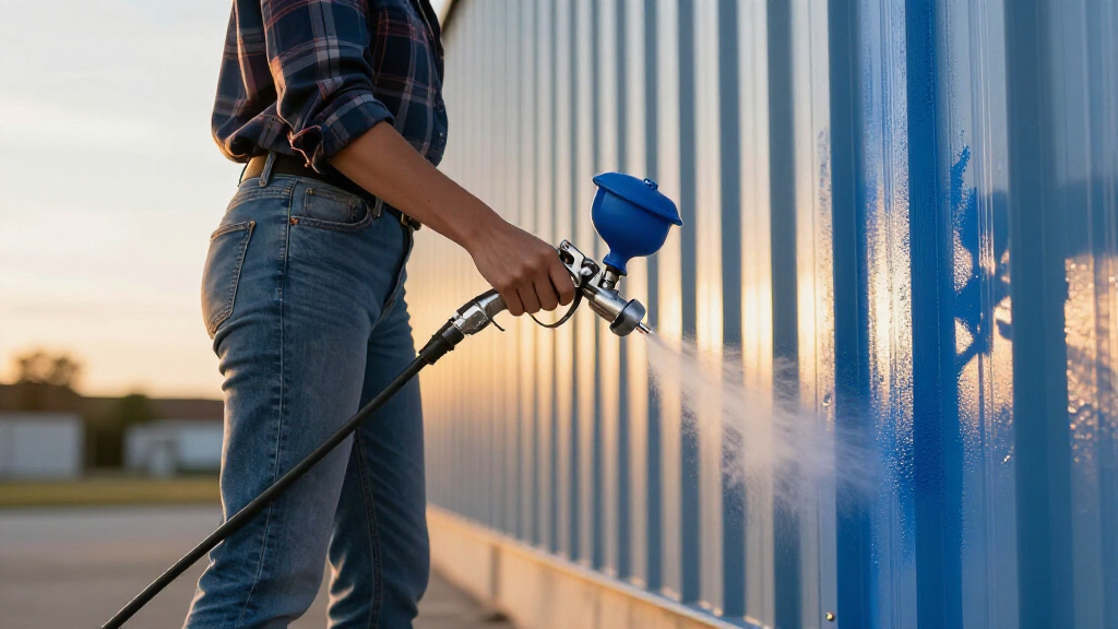 airless paint sprayer for metal buildings