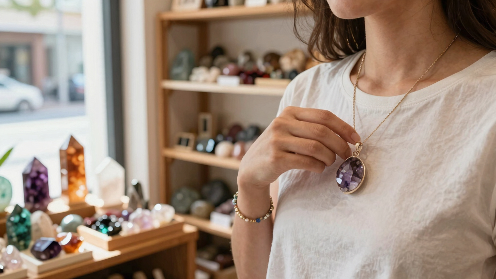 crystal healing jewelry