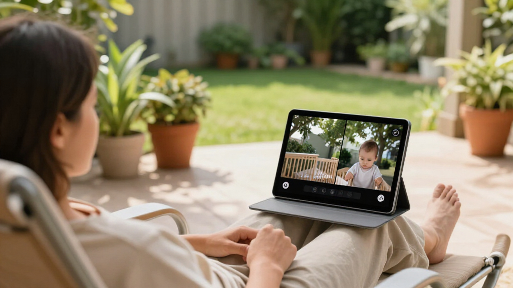 splitscreen video baby monitors