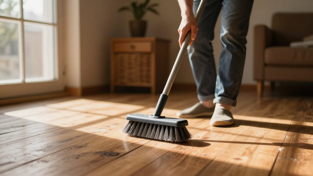 times of day to scrub busy floors