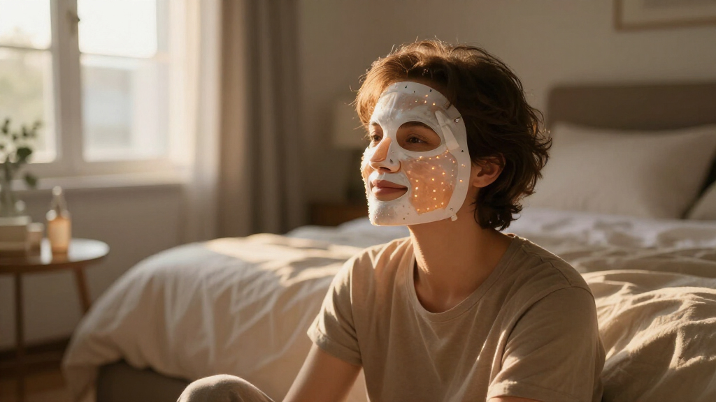 led face mask for skin rejuvenation