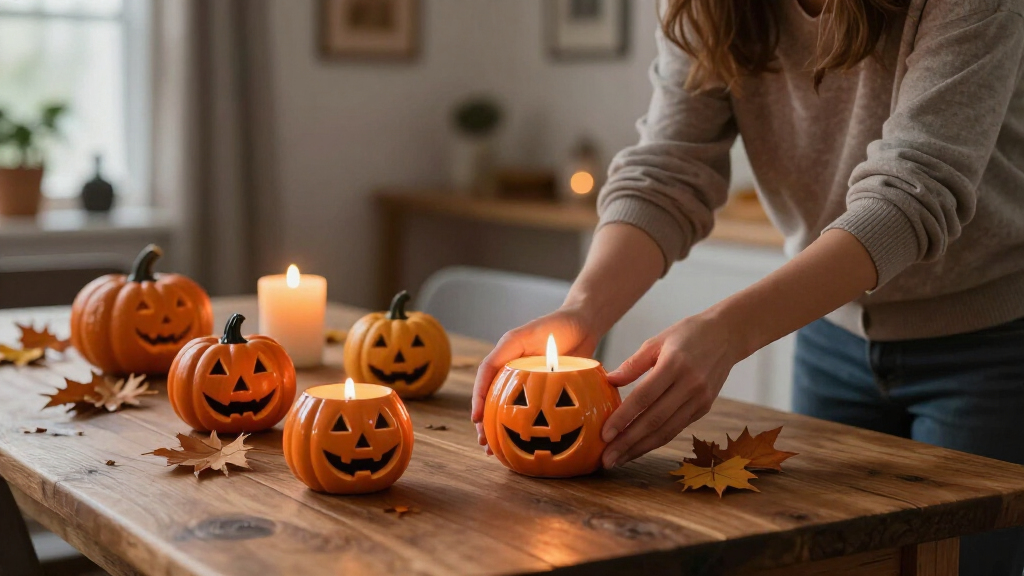 Halloween candle holders