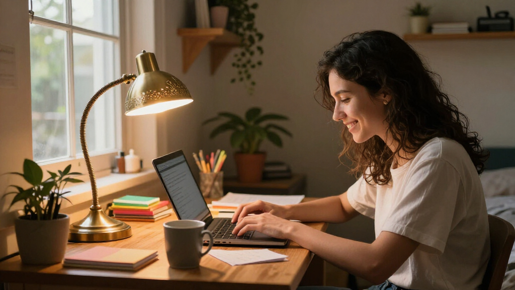 decorative desk lamps for students