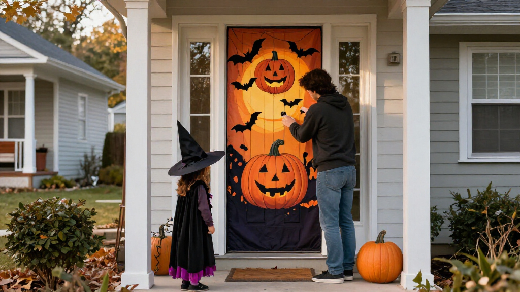 Halloween door covers