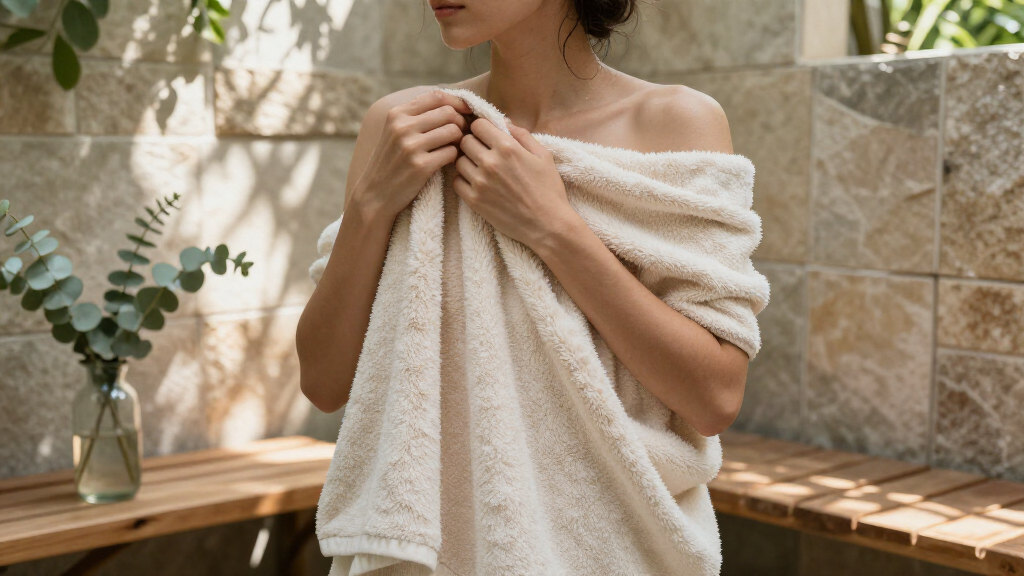 best premium bath towel set organic cotton