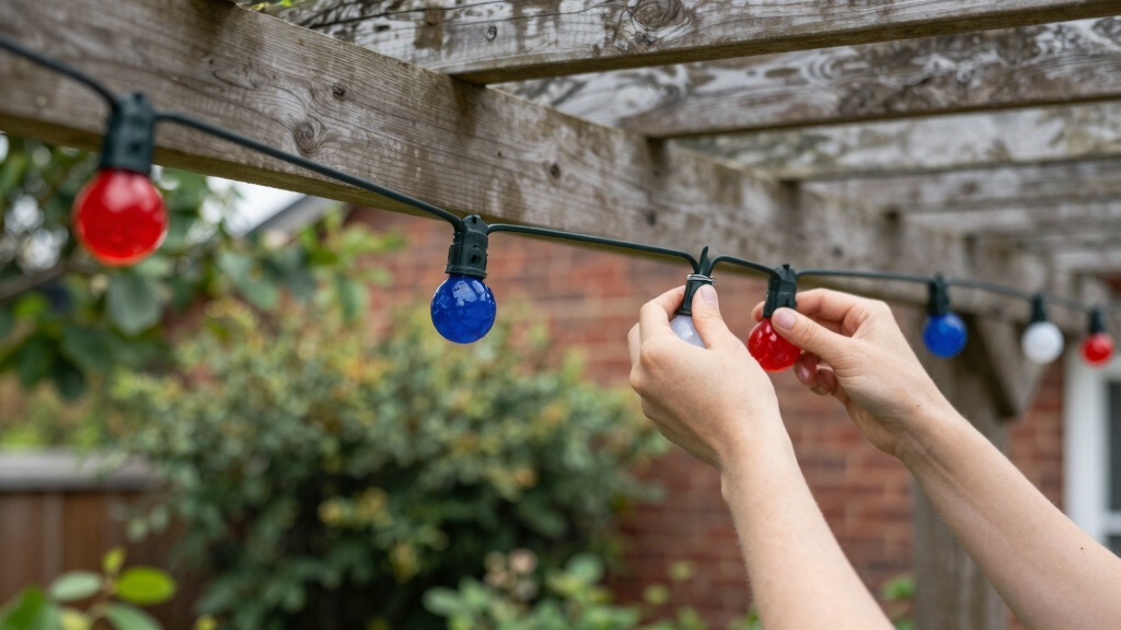 patriotic outdoor string lights