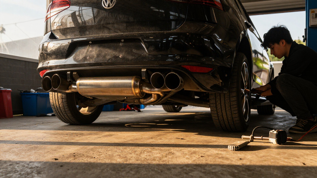 cat back exhaust for vw golf r