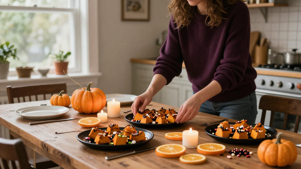 Halloween serving platters