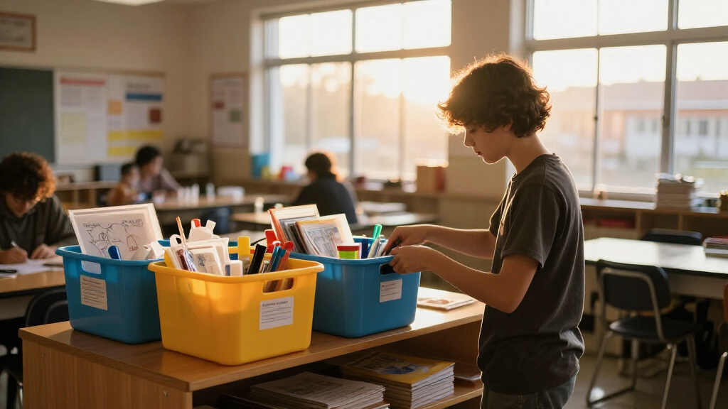 student organization storage bins